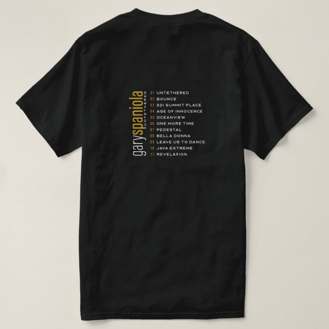 Obundet BLK - Framsida och baksida 0128 T Shirt (Design baksida)