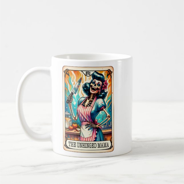 Obundet Mamma-Tarot Card Kaffemugg (Vänster)