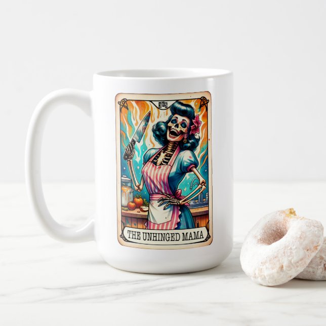 Obundet Mamma-Tarot Card Kaffemugg (Med munk)