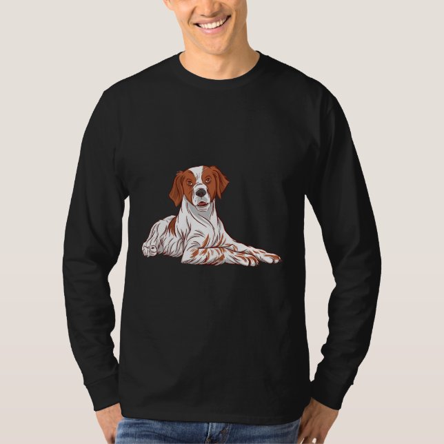 Obv Wire Hved Dachshund T Shirt (Framsida)
