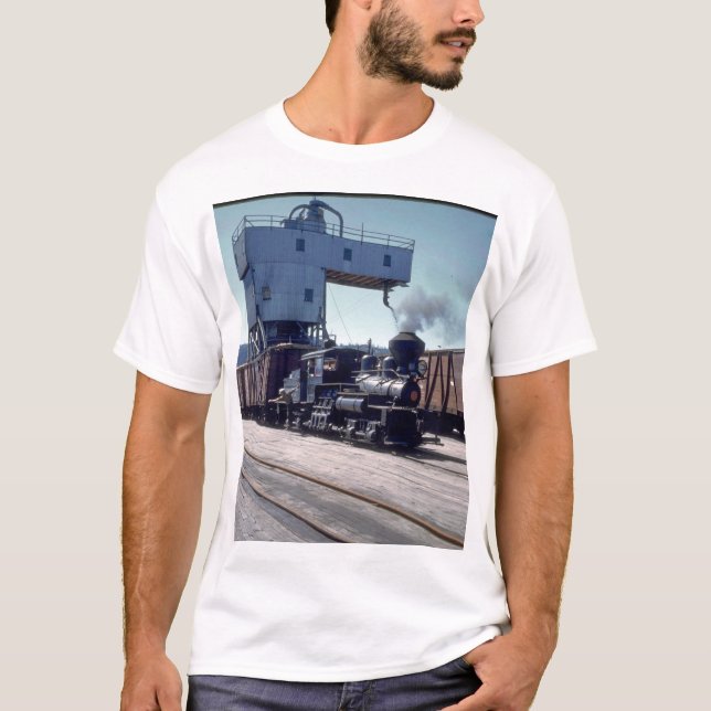 OBW 18 ton Shay lokomotiv #1_Trains Tee (Framsida)