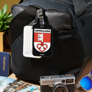 Obwalden, Schweiz Schweiziska kantoner Jackar Ar Bagagebricka