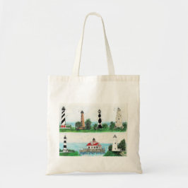 OBX 7 LIGHTHOUSES TOTE BAG TYGKASSE
