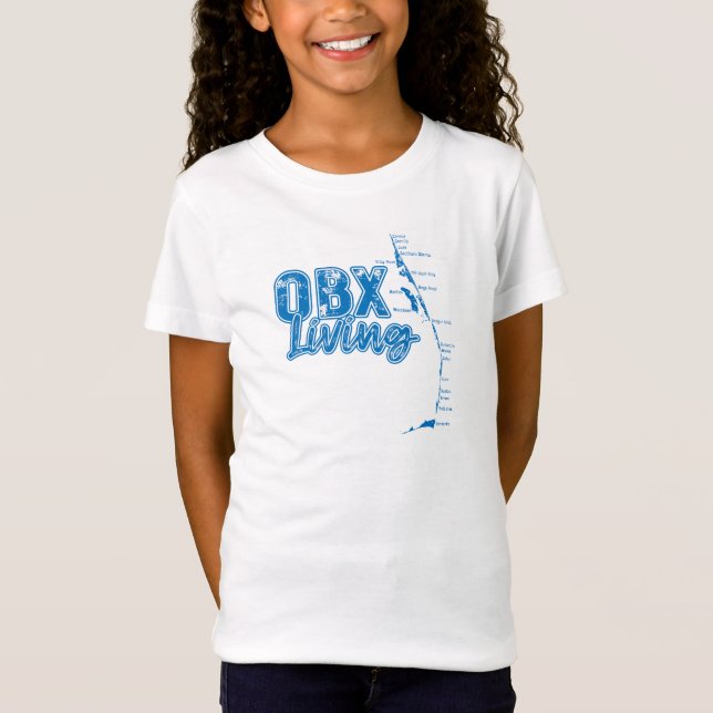 OBX Ledig i blått T Shirt (Framsida)