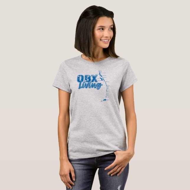 OBX Living Blue T Shirt (Hel framsida)