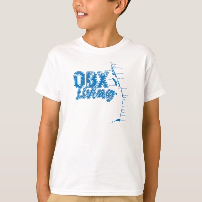 OBX Living Blue T Shirt (Framsida)