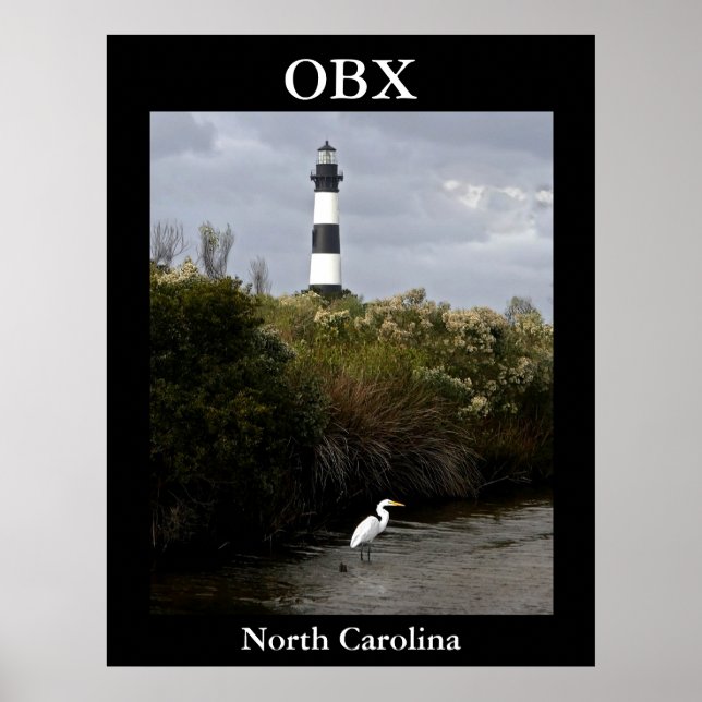 OBX, North Carolina Lighthouse Poster (Framsidan)