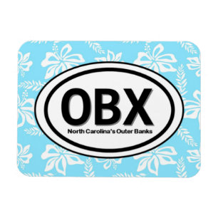 OBX Outer Banker NC Blue Magnet