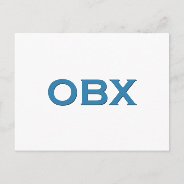 OBX (Outer Banker North Carolina) Vykort (Framsida)