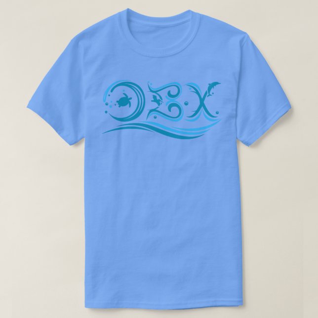 OBX Outer Banker North olina Vågar T Shirt (Design framsida)