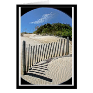 OBX Sand-stängsel Hälsningskort