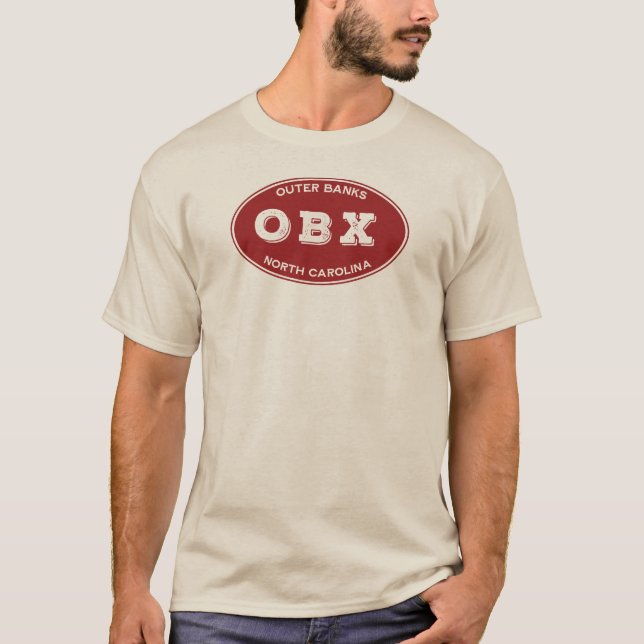 OBX Solid Oval i rött T Shirt (Framsida)