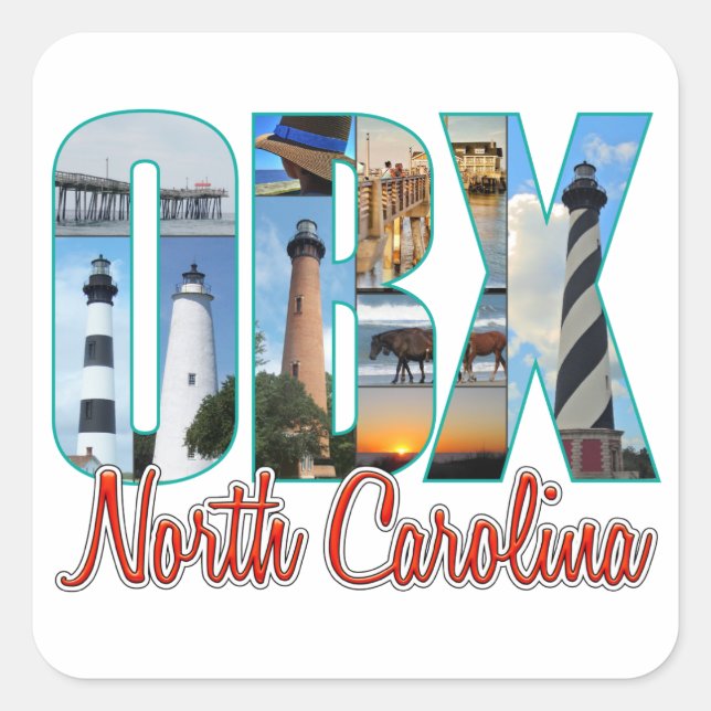 OBX STÄLLEN FYRKANTIGT KLISTERMÄRKE (Framsida)