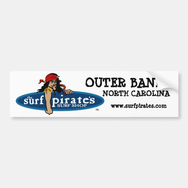 OBX-surfa shoppar bildekalet Bildekal (Framsidan)