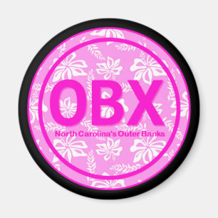 OBX yttre Banker NC Rosa Flower Magnet