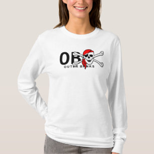 OBX yttre Banker NC Skull och korsben Pirat Tee