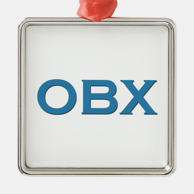 OBX (yttre banker North Carolina) Julgransprydnad Metall (Framsidan)