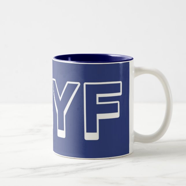 OBYF två tonar muggen Två-Tonad Mugg (Höger)
