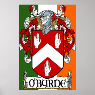 O'Byrne Jackar av Arm Irish Flagga Print Poster