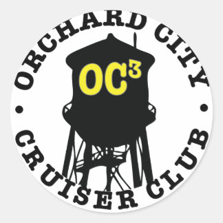 OC3-etikett Runt Klistermärke