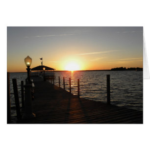 OC gazebo sunset Hälsningskort