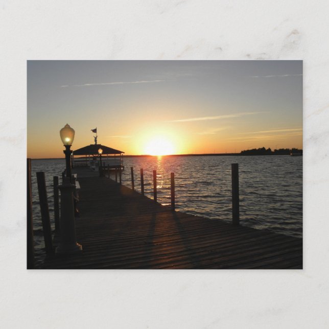OC gazebo sunset Vykort (Framsida)