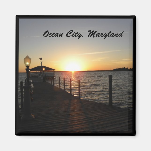 OC, MD gazebo sunset Magnet (Framsidan)