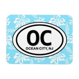 OC Ocean City NJ Blue Magnet