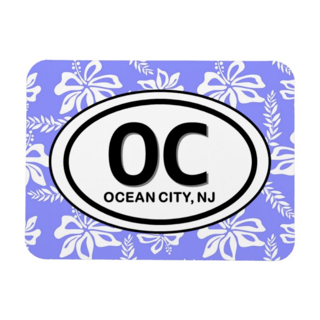 OC Ocean City NJ Magnet (Horisontell)