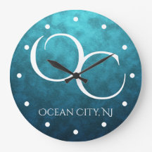 OC Ocean City NJ på Blue Vatten Background Beach