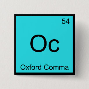 Oc - Oxford Comma Chemistry Inslag Symbol Grammar Knapp