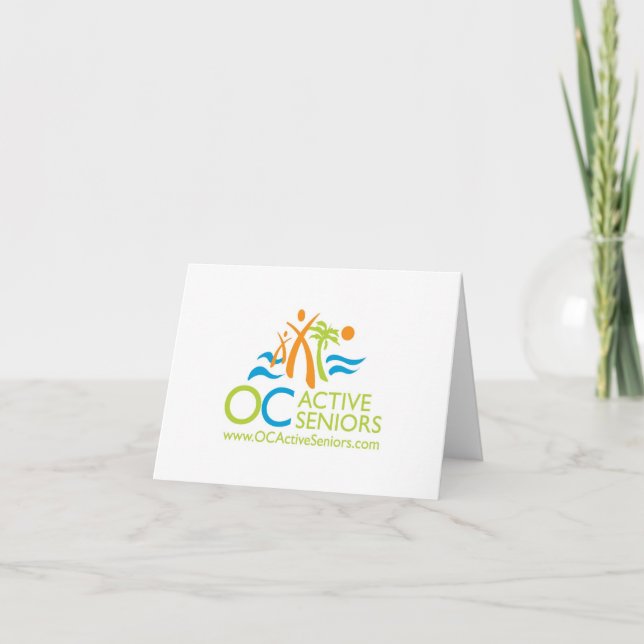OCActiveSeniors Logotyp Note Card Kort (Framsida)