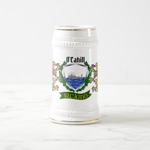 O'Cahill/Cahill Irish Shield Beer Stein Sejdel