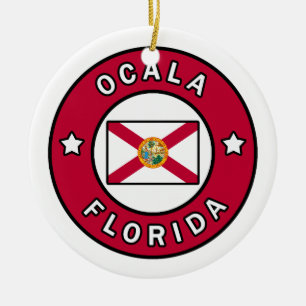 Ocala Florida Julgransprydnad Keramik
