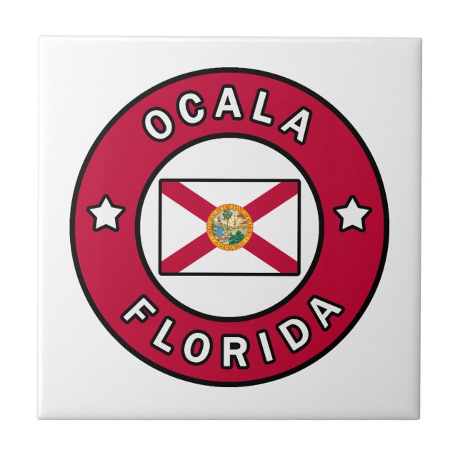 Ocala Florida Kakelplatta (Framsidan)