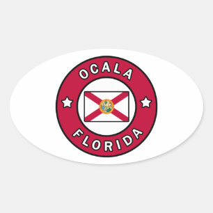 Ocala Florida Ovalt Klistermärke