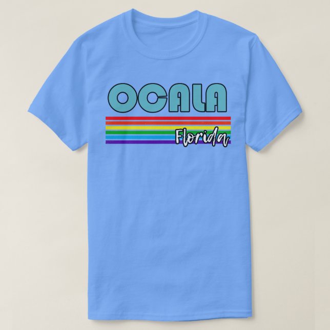 Ocala Florida-Pridet Ocala LGBT Gift LGBTQ Support T Shirt (Design framsida)