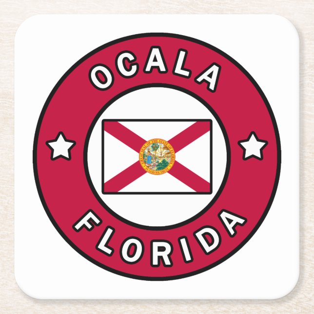 Ocala Florida Underlägg Papper Kvadrat (Framsidan)