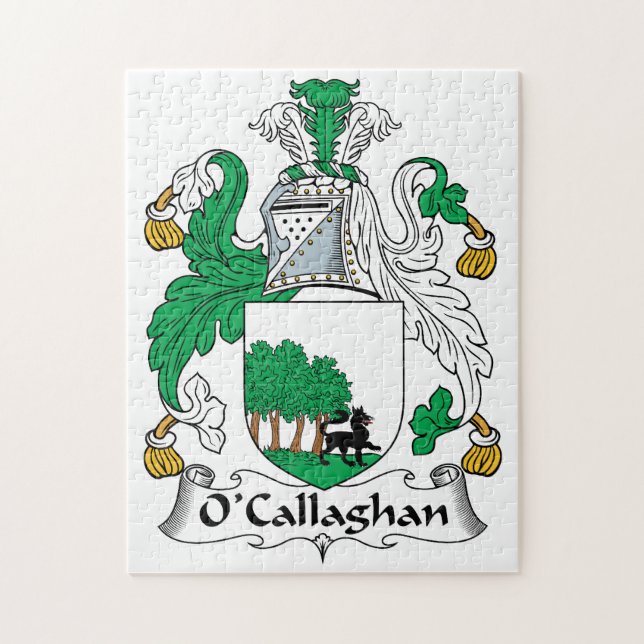 O'Callaghan familjvapensköld Pussel (Vertikal)