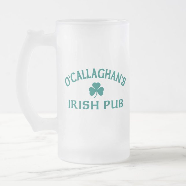O'Callaghans irländska pub Frostat Ölglas (Vänster)