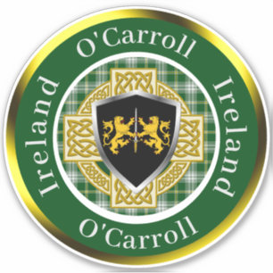 O'Carroll Irish Shield/Celtic Kor Personlig Klistermärken