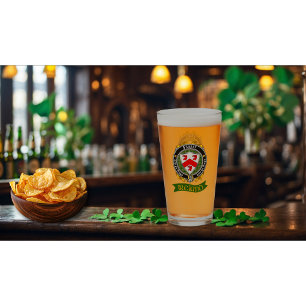 O'Casey/Casey Irish Shield Personlig Beer Glass Glaskopp