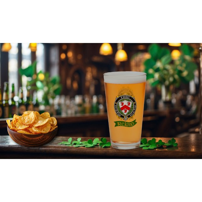O'Casey/Casey Irish Shield Personlig Beer Glass Glaskopp (Skapare uppladdad)