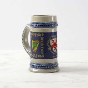 O'Casey/Casey Irish Shield w/Harp Personlig Sejdel
