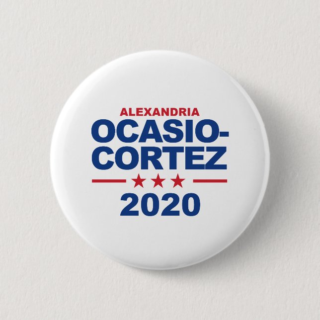 Ocasio-Cortez 2020 Knapp (Framsida)