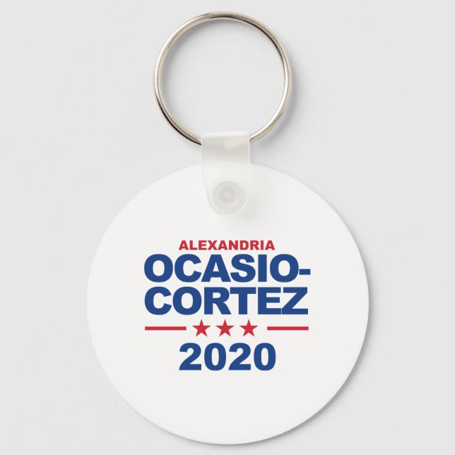 Ocasio-Cortez 2020 Nyckelring (Framsida)