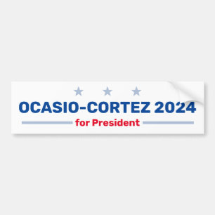 Ocasio-Cortez 2024 stötfångare Bildekal