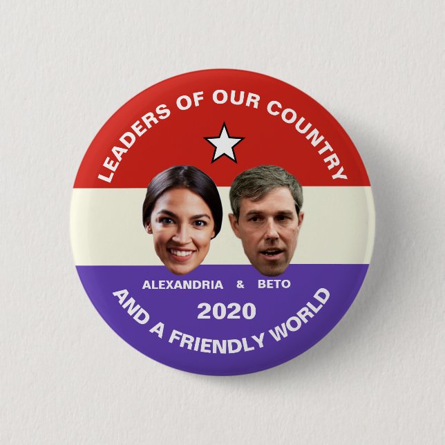 Ocasio-Cortez & O'Rourke i 2020 Knapp (Framsida)