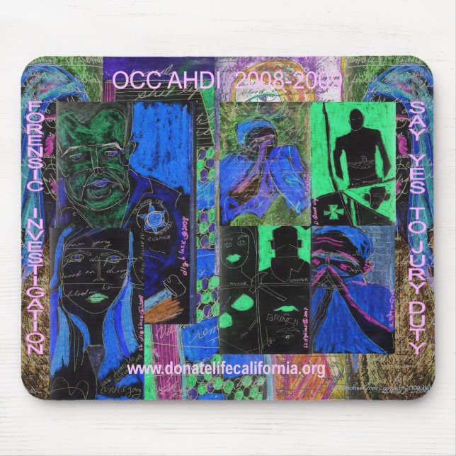 OCC AHDI "SAY JY TO JURY DUTY" MOUSE PAD MUSMATTA (Framsidan)