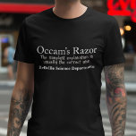 Occams forskningsavdelning Razor Anpassningsbar Sc T Shirt<br><div class="desc">Occams Razor är en vetenskaplig problemlösningsprincip som bara elak att den enklaste förklaringen vanligtvis är den rätta. Bland konkurrerande hypoteser bör man välja det som innehåller minst antaganden. Det skulle vara en fin vetenskaplig gåva till någon som gillar vetenskapens lagar och regler.</div>